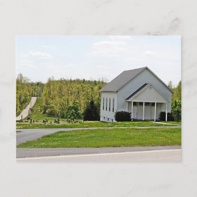 Postal Capilla y cementerio de Yeakley en la Ruta 66 (Anverso)