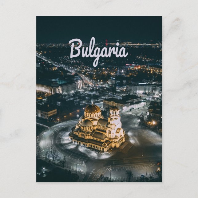 Postal Capital de Bulgaria Sofía Alejandro Nevsky (Anverso)