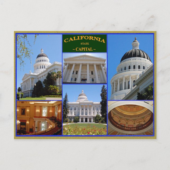 Postal capital del estado de California (Anverso)