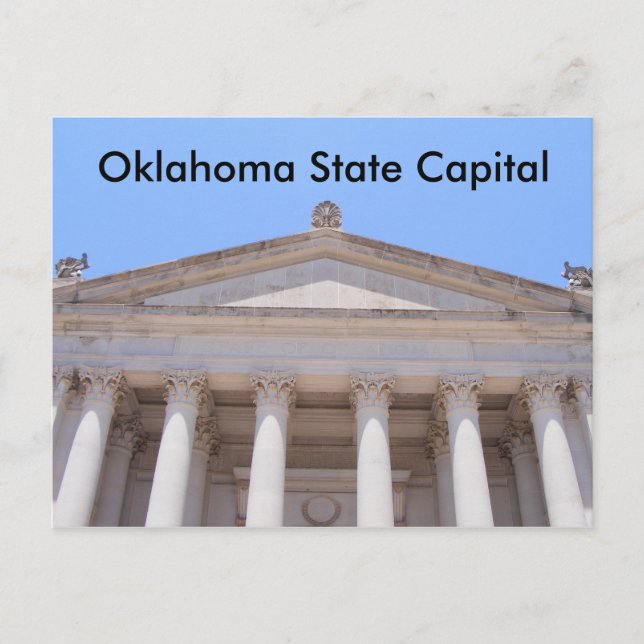 Postal Capital estatal de Oklahoma (Anverso)