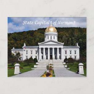 Postal Capital Estatal de Vermont- Postcard