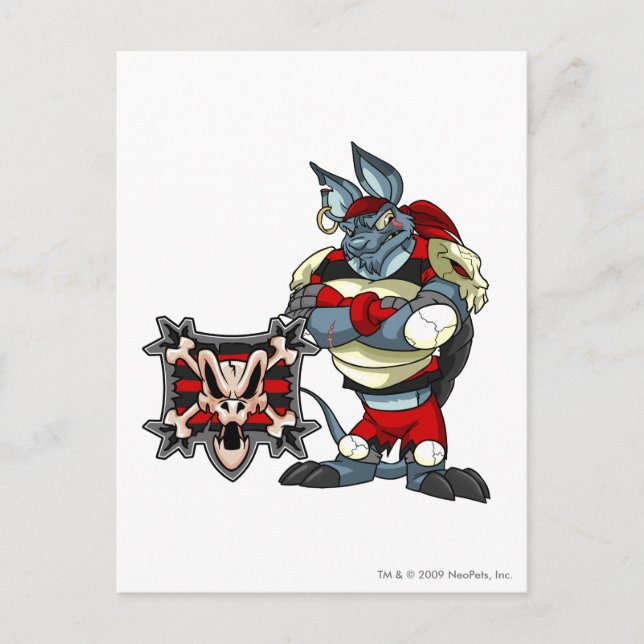 Postal Capitán 1 del equipo de la isla de Krawk (Anverso)