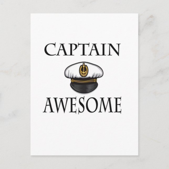 Postal Capitán Awesome (Anverso)