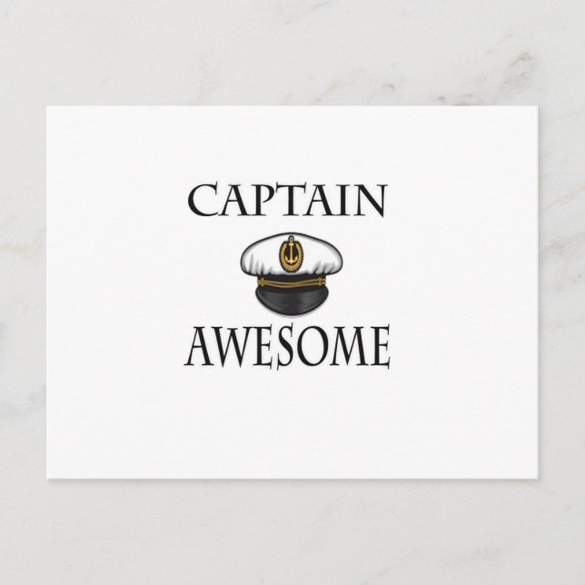 Postal Capitán Awesome (Anverso)