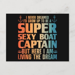 Postal Capitán De Barco Guay Para Hombres Mujeres Navegan