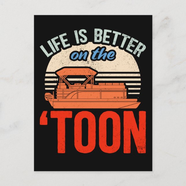 Postal Capitán de bote Pontoon Boing (Anverso)