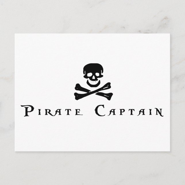 Postal Capitán de Piratas (Anverso)