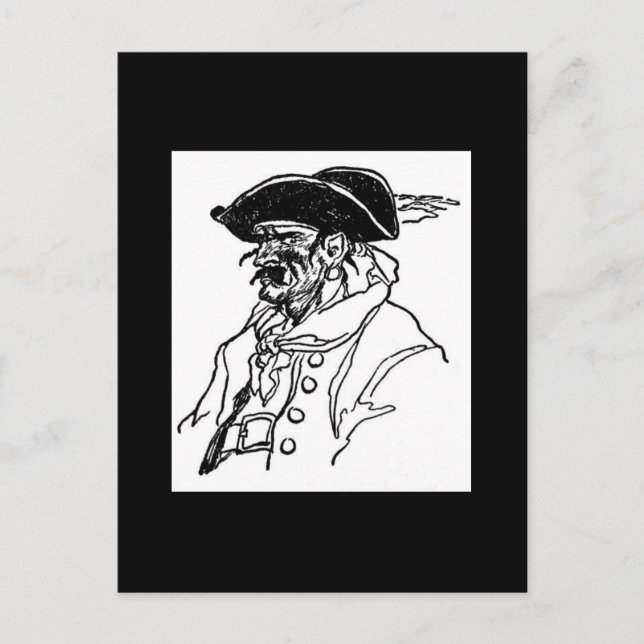 Postal Capitán de Piratas (Anverso)