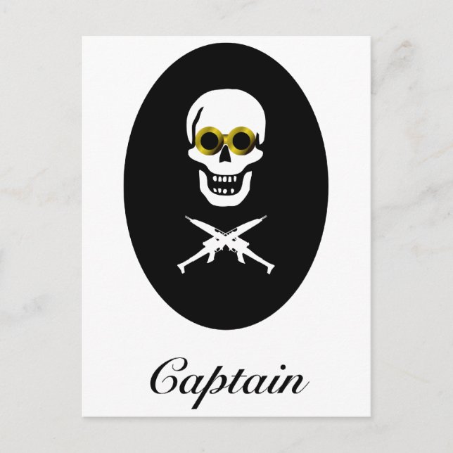 Postal Capitán de Piratas de Zeppelin (Anverso)