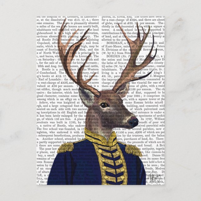 Postal Capitán Deer (Anverso)