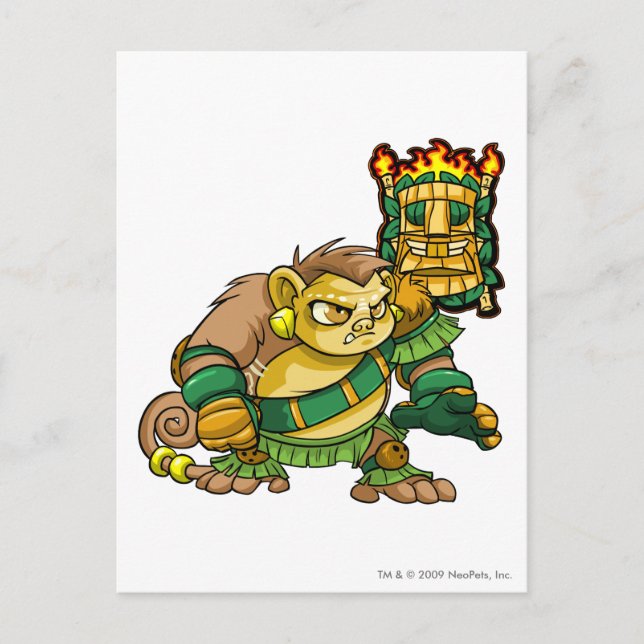 Postal Capitán del equipo de Mystery Island 1 (Anverso)