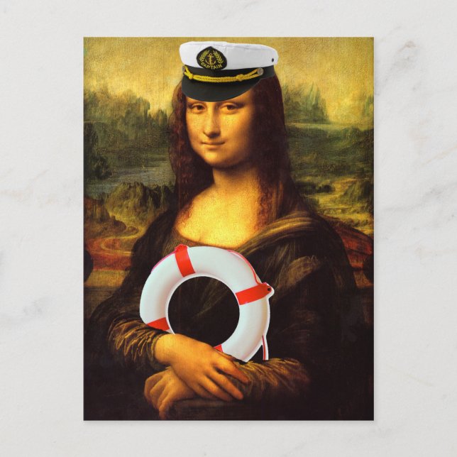 Postal Capitán del mar Mona Lisa (Anverso)