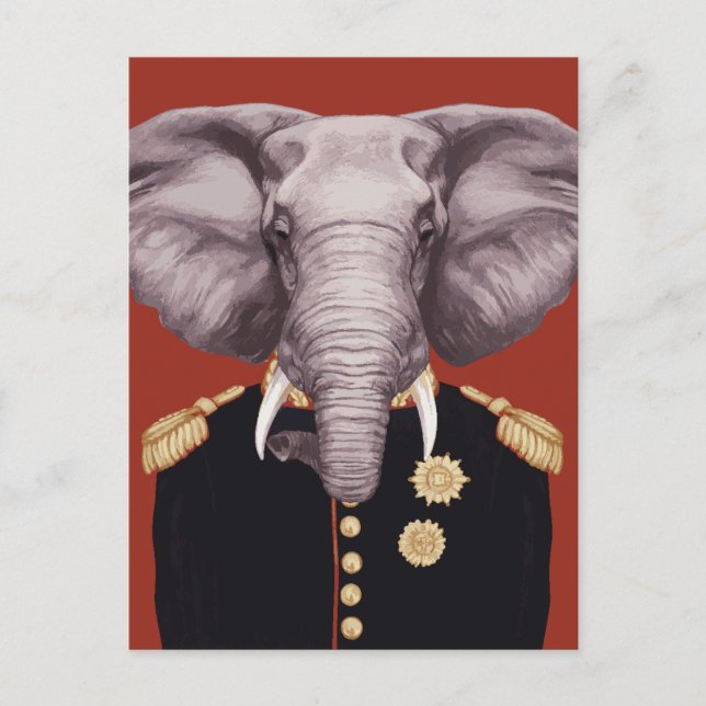 Postal Capitán Elefante (Anverso)
