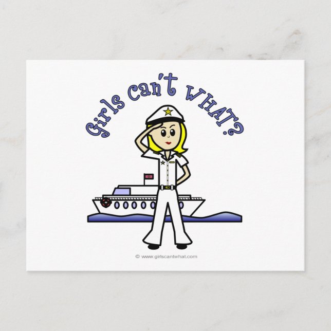 Postal Capitán femenino ligero (Anverso)