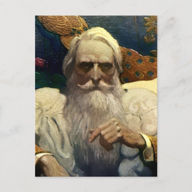 Postal “Capitán Nemo del Nautilus” por NC Wyeth (Anverso)