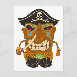 Postal Capitán Pirata, Estatua de Tiki de Madera, Diverti