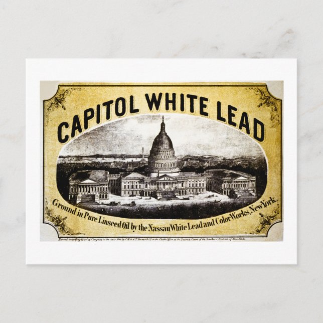 Postal Capitol White Lead 1866 (Anverso)