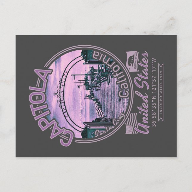 POSTAL CAPITOLA SANTA CRUZ CALIFORNIA (Anverso)