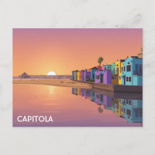 Postal Capitola Santa Cruz California Viajes