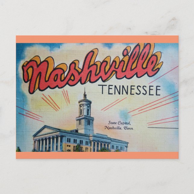 Postal Capitolio de Nashville (Anverso)