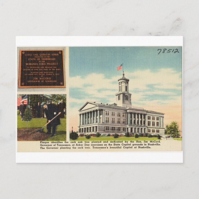 Postal Capitolio de Nashville Tennessee (Anverso)