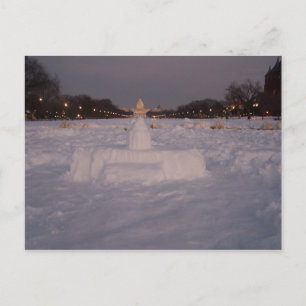 Postal Capitolio de nieve