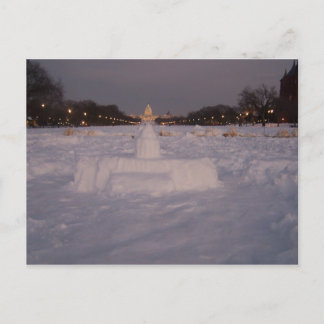 Postal Capitolio de nieve