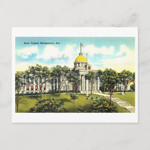 Postal Capitolio del estado de Alabama en el Vintage de M