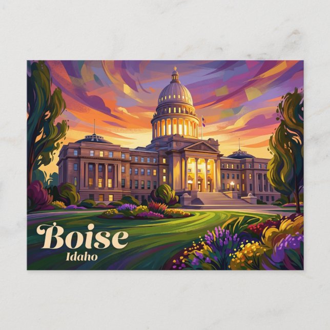 Postal Capitolio del Estado de Idaho EE. UU. (Anverso)