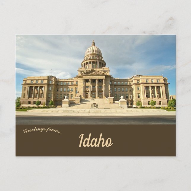 Postal Capitolio del Estado de Idaho en Boise Idaho (Anverso)