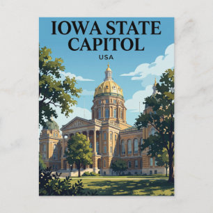 Postal Capitolio del Estado de Iowa EE. UU.