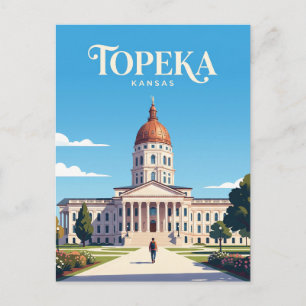 Postal Capitolio del Estado de Kansas EE. UU.