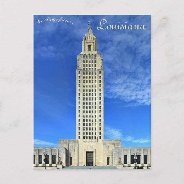 Postal Capitolio del Estado de Luisiana Baton Rouge Luisi (Anverso)