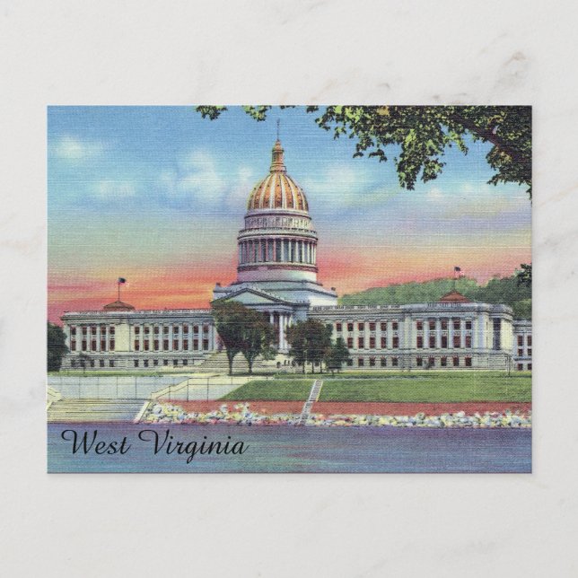 Postal Capitolio del Estado de Virginia Occidental (Anverso)