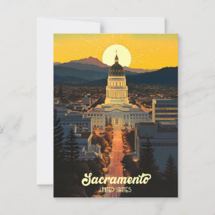 Postal Capitolio Estatal de California Sacramento Travel