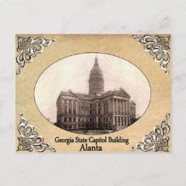 Postal Capitolio estatal de Georgia construye antigua pos