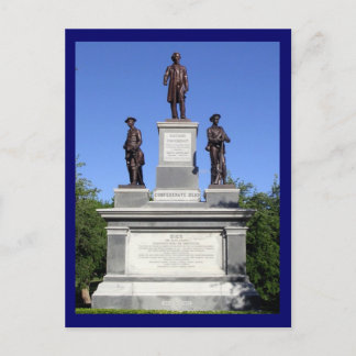 Postal Capitolio estatal de la estatua de los soldados co