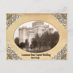 Postal Capitolio estatal de Luisiana construyendo antigua