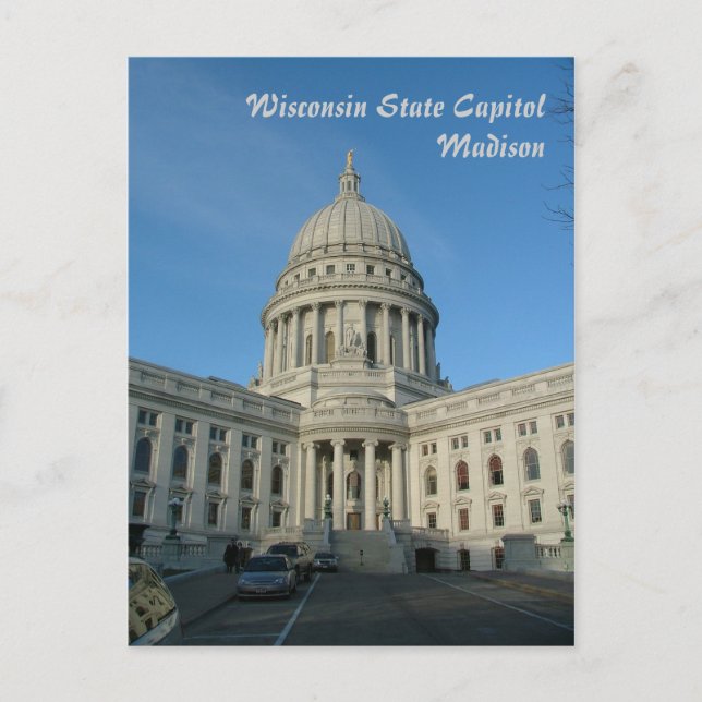 Postal Capitolio Estatal de Madison (Anverso)