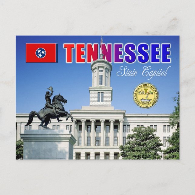Postal Capitolio estatal de Tennessee en Nashville (Anverso)