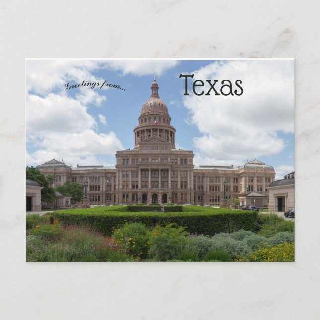 Postal Capitolio Estatal de Texas en Austin, Texas (Anverso)