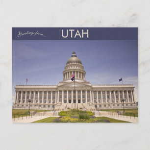 Postal Capitolio estatal de Utah en Salt Lake City Utah