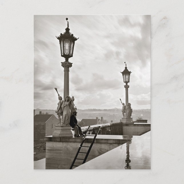 Postal Capitolio estatal en Nashville, 1864 (Anverso)