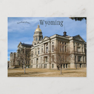 Postal Capitolio estatal Wyoming en Cheyenne Wyoming