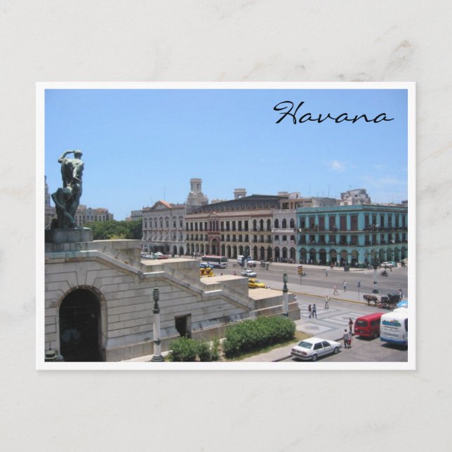 Postal capitolio stairs havana (Anverso)