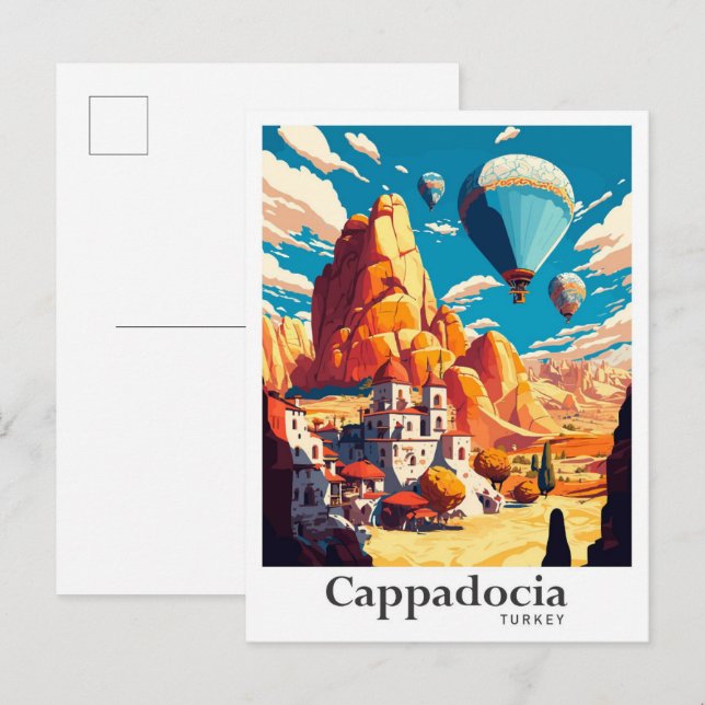 Postal Cappadocia España Viaje de época (Anverso / Reverso)