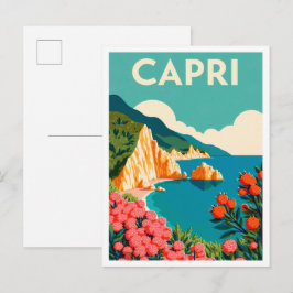 Postal Cápri Italia Arte vintage Viajes