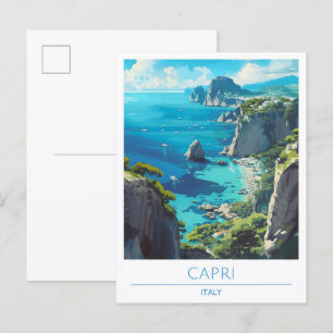 Postal Capri Italia Viajes de época