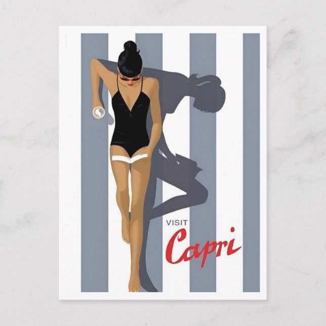 Postal Capri Italia viajes de vacaciones inspirados en la (Anverso)