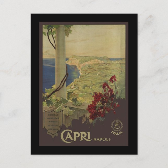 Postal Capri Napoli (Anverso)